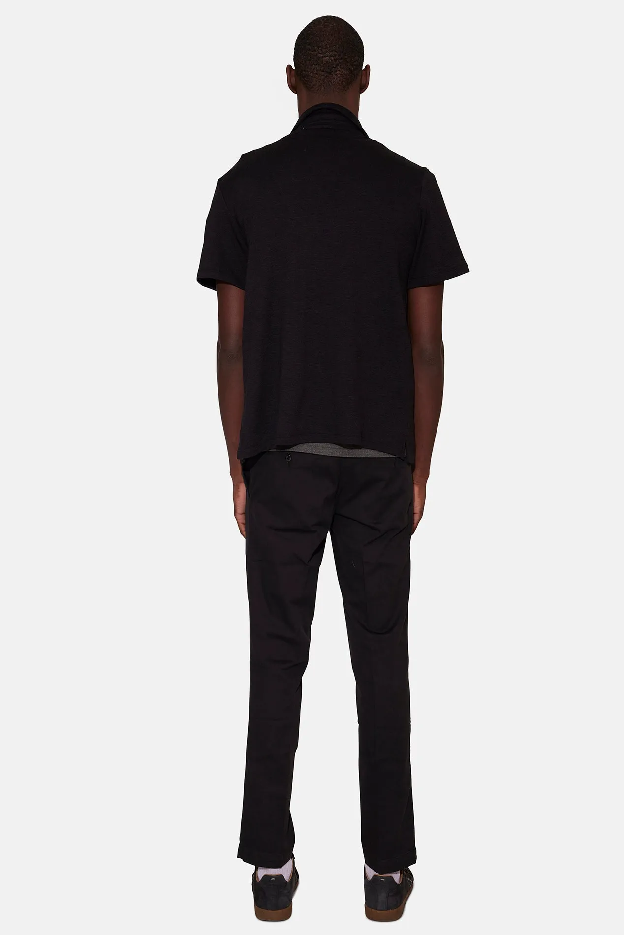 Short Sleeve Slub Buttondown Black sold by Blue & Cream product image thumbnail 3