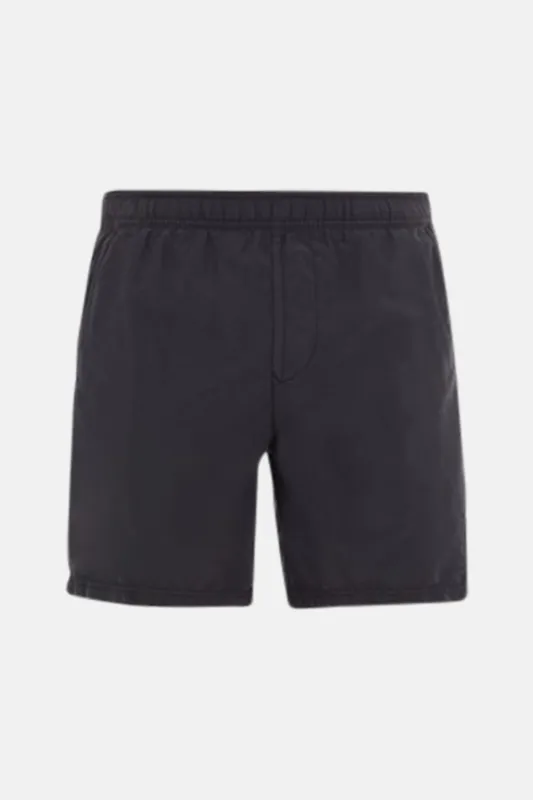 Garment Dyed Cotton Swim Shorts Black sold by Blue & Cream