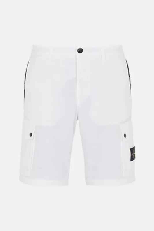 "OLD" Treatment Cargo Bermuda Shorts White made by Stone Island