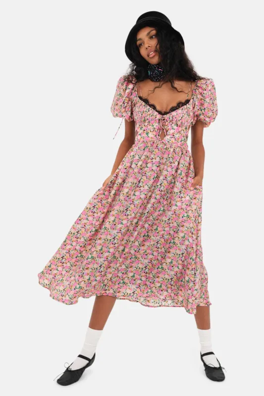 Isadora Midi Dress Multi made by For Love And Lemons