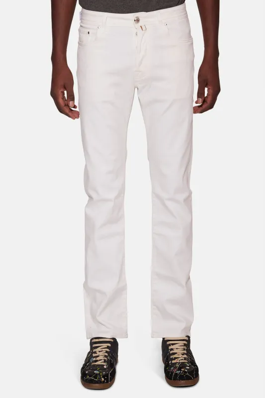 Bard 9.5oz Smooth 5 Pkt Denim Off White sold by Blue & Cream