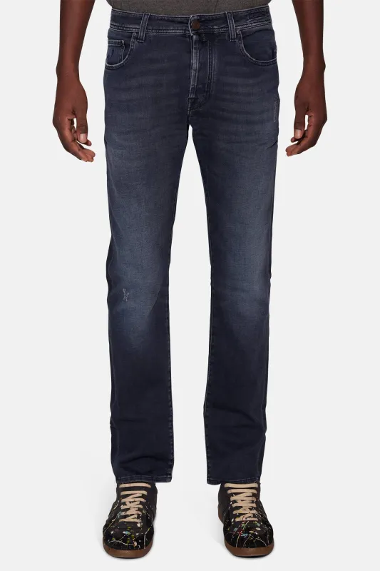 Bard 12oz Soft Stretch Denim Dark Blue sold by Blue & Cream