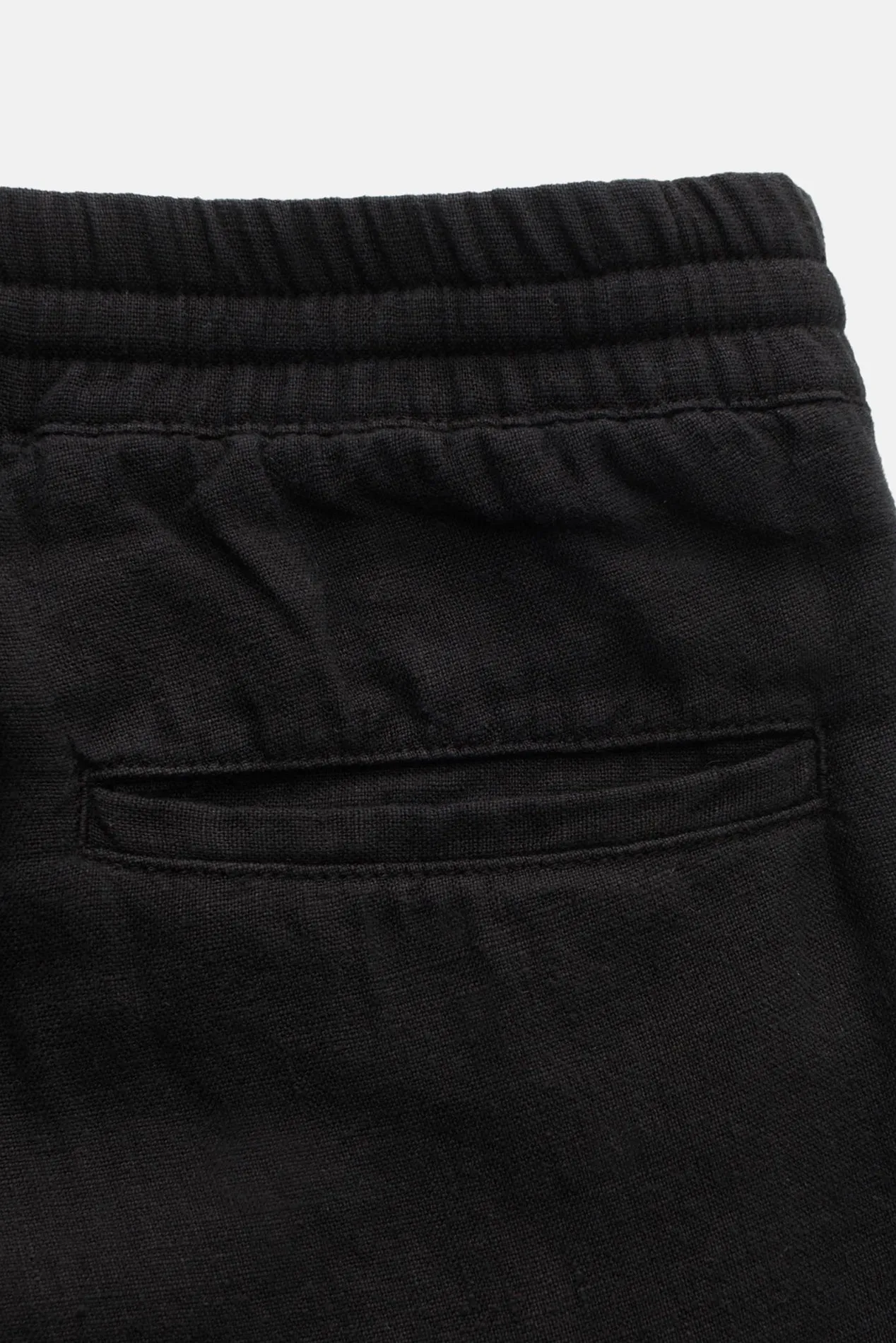 Linen Cargo Joggers Black sold by Blue & Cream product image thumbnail 3