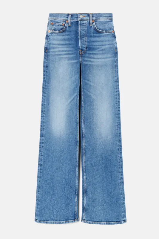 70s Ultra High Rise Wide Leg Indigo Storm sold by Blue & Cream