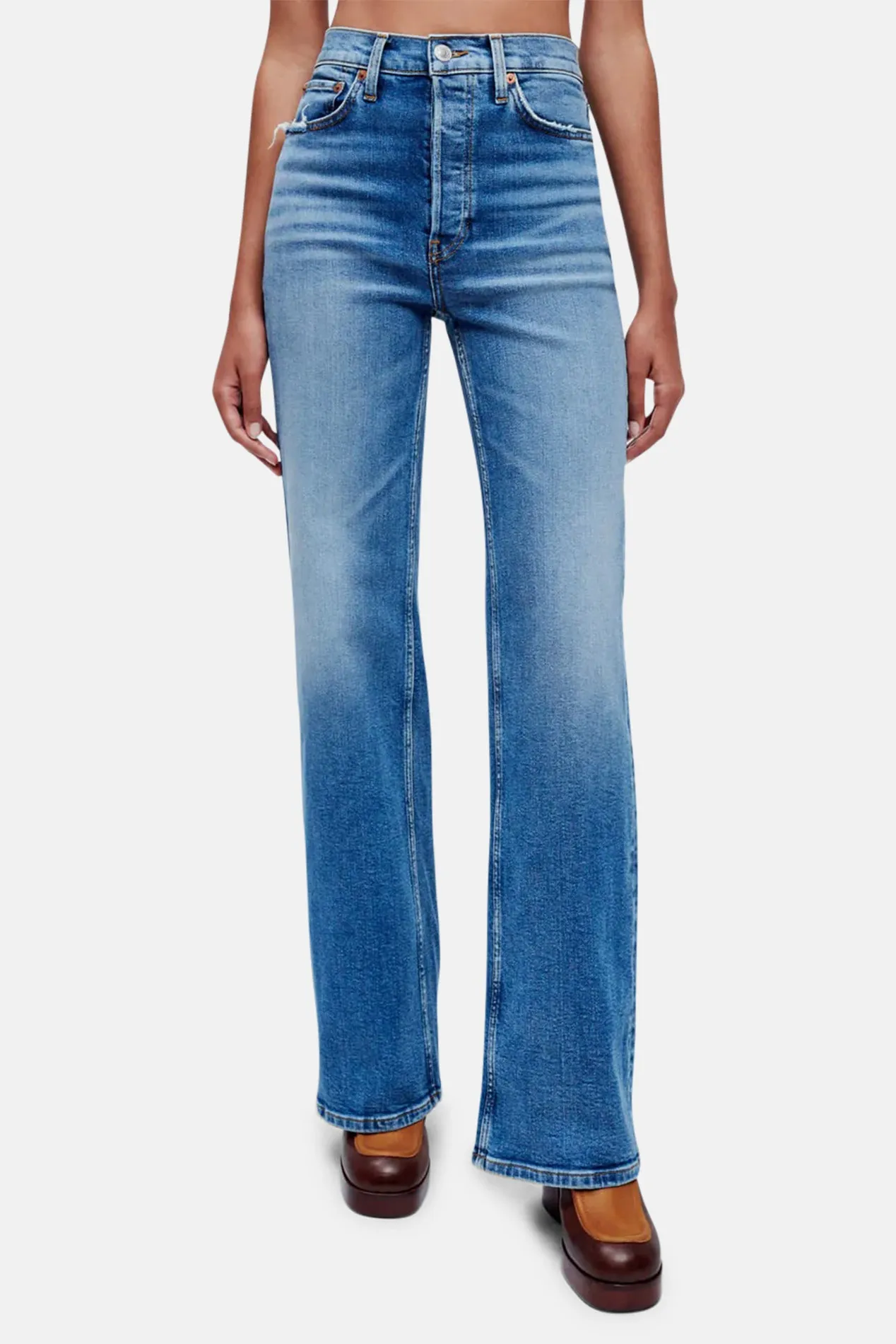 70s Ultra High Rise Wide Leg Indigo Storm sold by Blue & Cream product image thumbnail 3