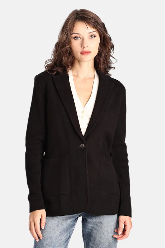 Boyfriend Blazer Black made by Minnie Rose