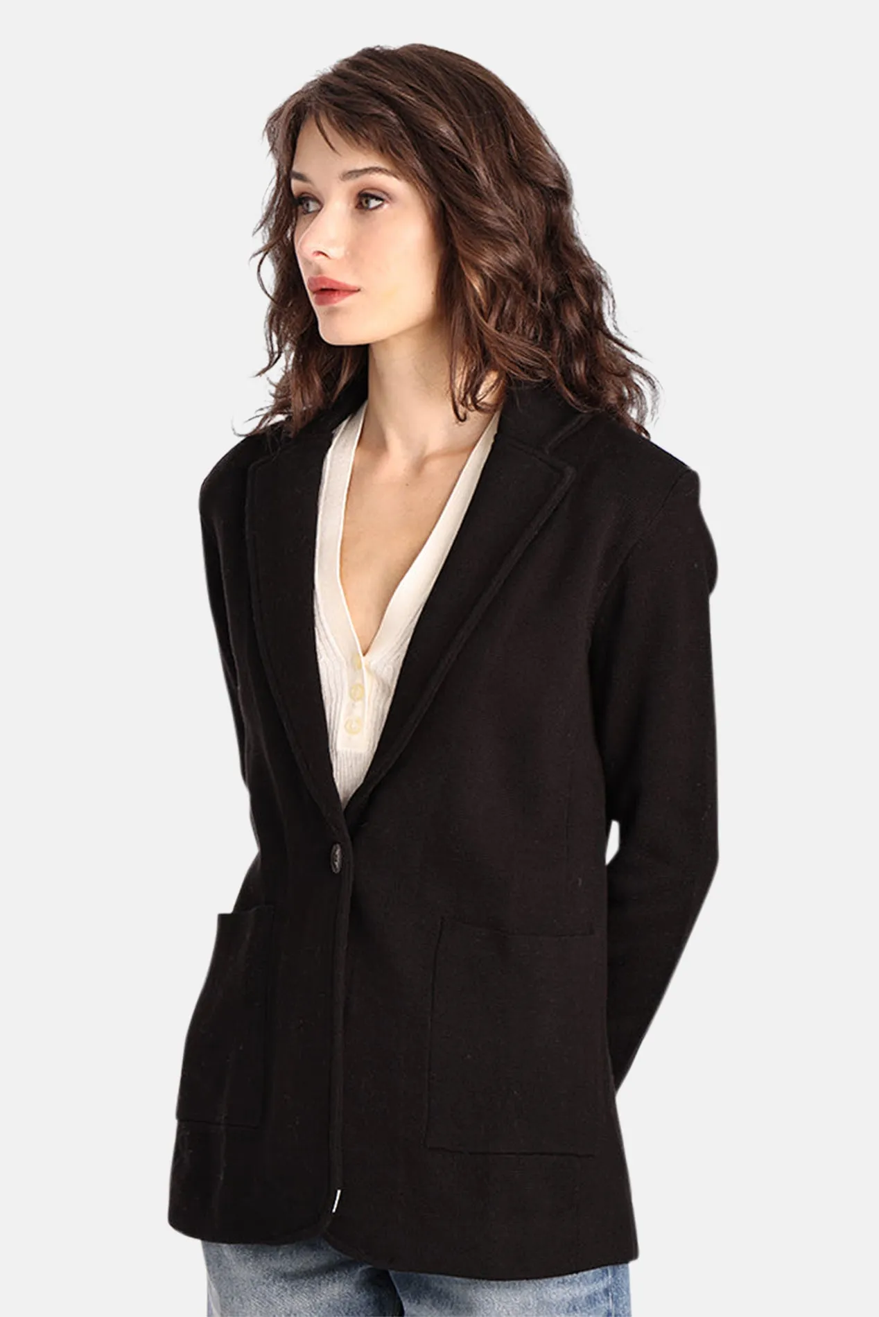 Boyfriend Blazer Black sold by Blue & Cream product image thumbnail 2