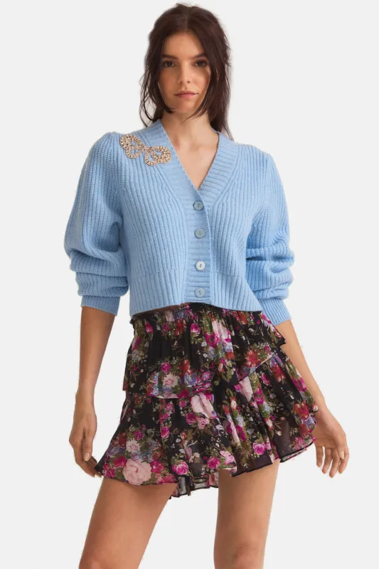 Ruffle Mini Skirt Midnight Muse sold by Blue & Cream