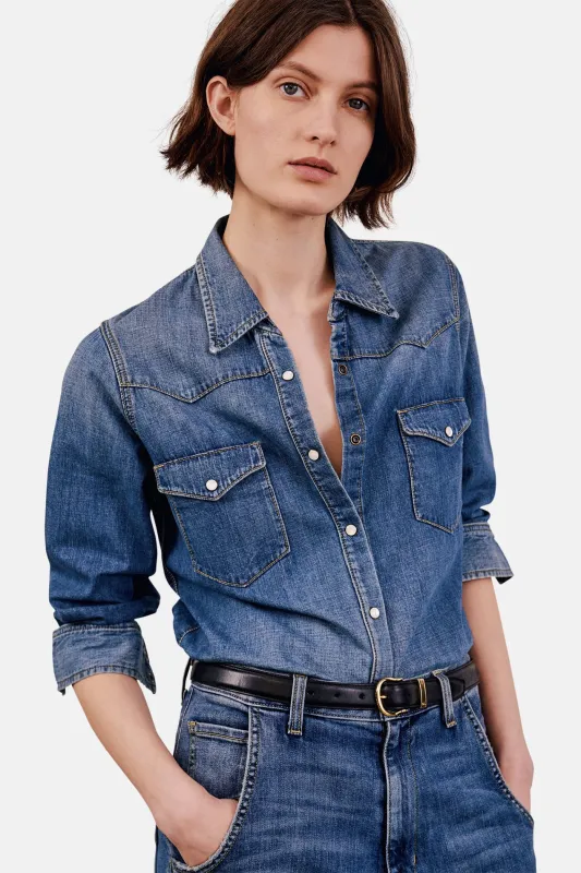 Travis Shirt Classic Wash sold by Blue & Cream