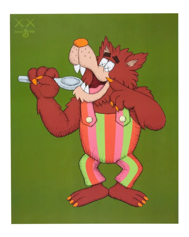 Frute Brute Kaws portrait (framed) sold by Blue & Cream