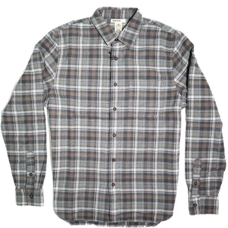 Ripper Plaid Shirt Grey Beige sold by Blue & Cream