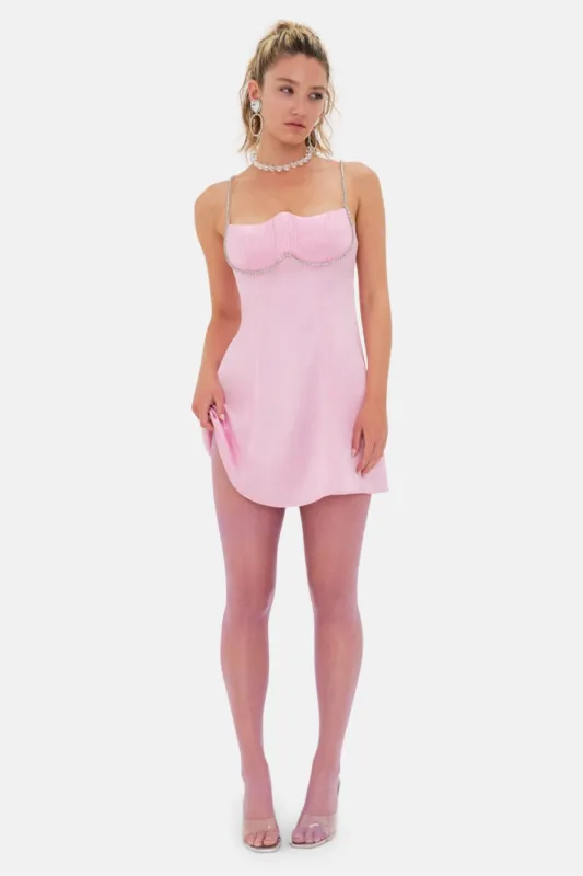 Elora Mini Dress Pink sold by Blue & Cream