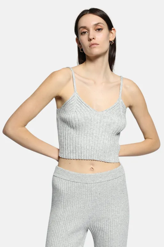 Cropped Corset Tank Wolf made by Blue & Cream