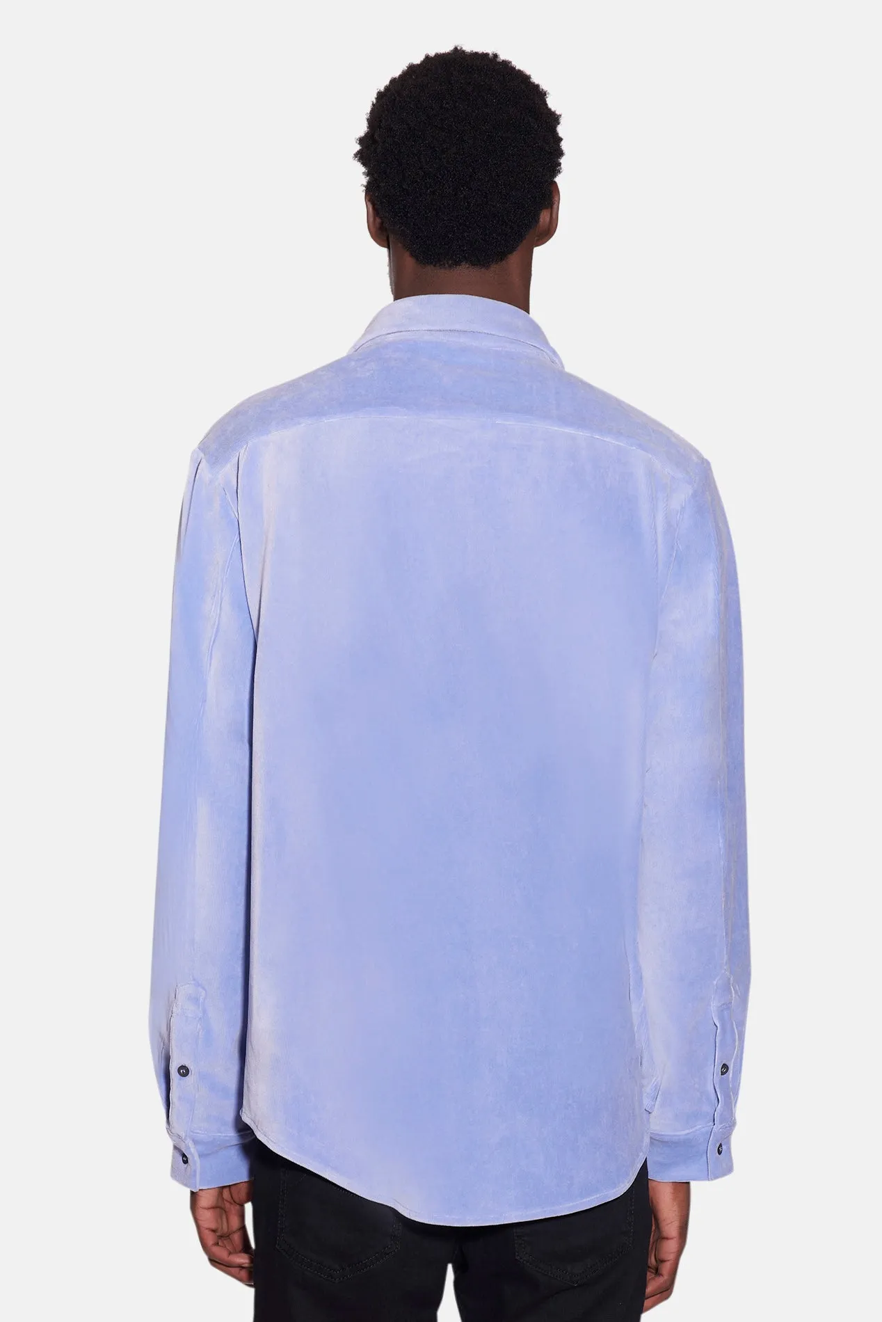 Micro Cord Velour Shirt Blue sold by Blue & Cream product image thumbnail 3