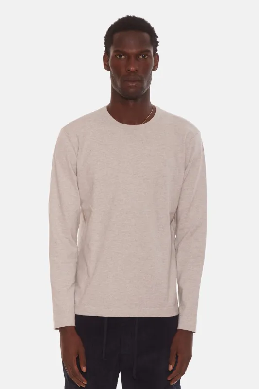 Reade Light Weight Crewneck Tallow made by Blue & Cream