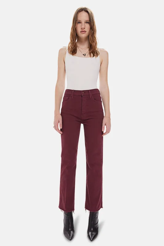 The Tripper Ankle Fray Burgundy sold by Blue & Cream