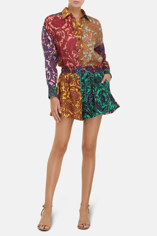 Tiggy Spliced Shirt Spliced Paisley sold by Blue & Cream