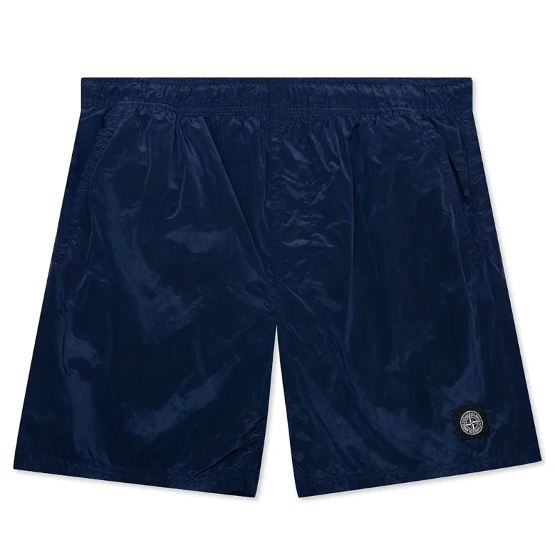 ECONYL Nylon Metal Swim Trunks Dark Blue sold by Blue & Cream