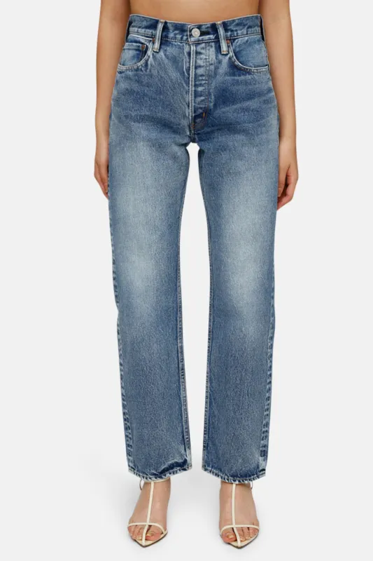 Trenton Wide Straight Jean Light Blue sold by Blue & Cream