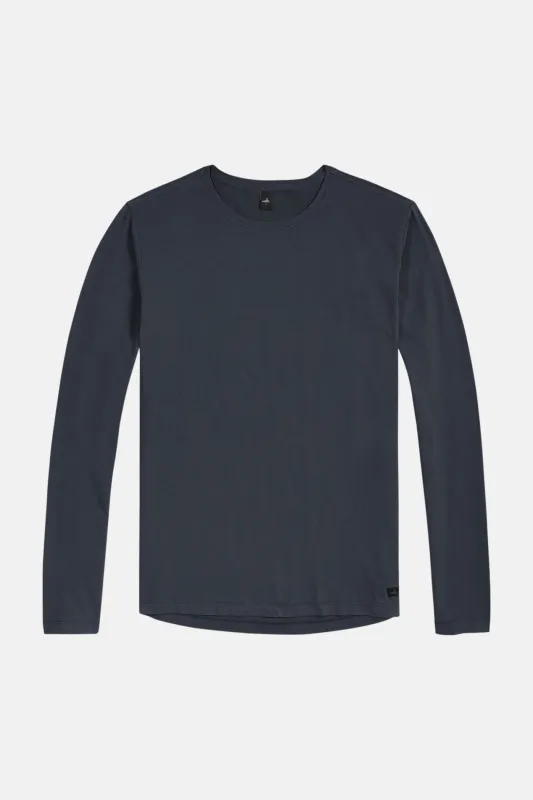 Olson Carbon Long Sleeve Tee Dark Navy sold by Blue & Cream