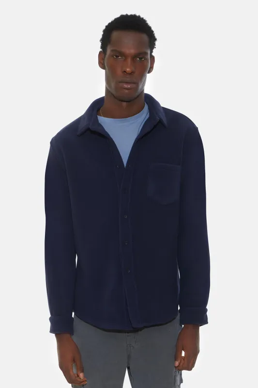 Polar Fleece Overshirt Dark Royal sold by Blue & Cream