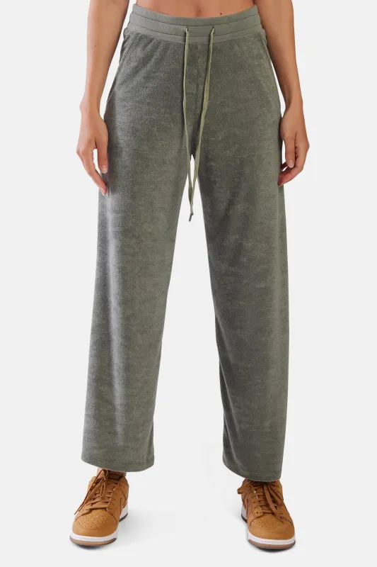 Twiggy Wide Leg Pant Khaki sold by Blue & Cream