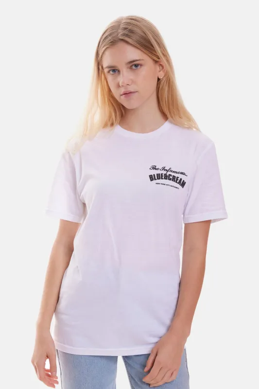 Infamous Tee White sold by Blue & Cream