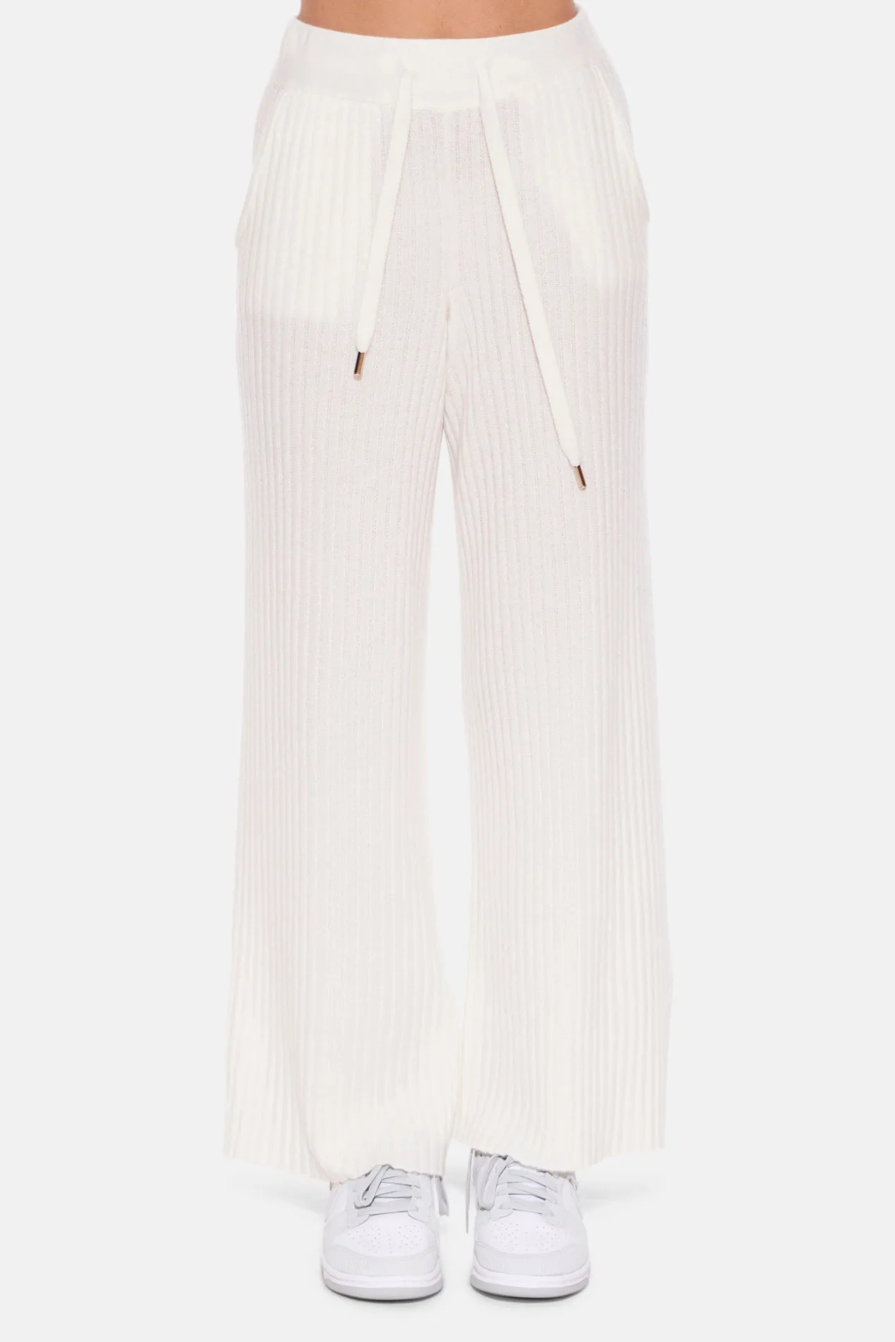 Sophie Wide Leg Pant Eggshell sold by Blue & Cream