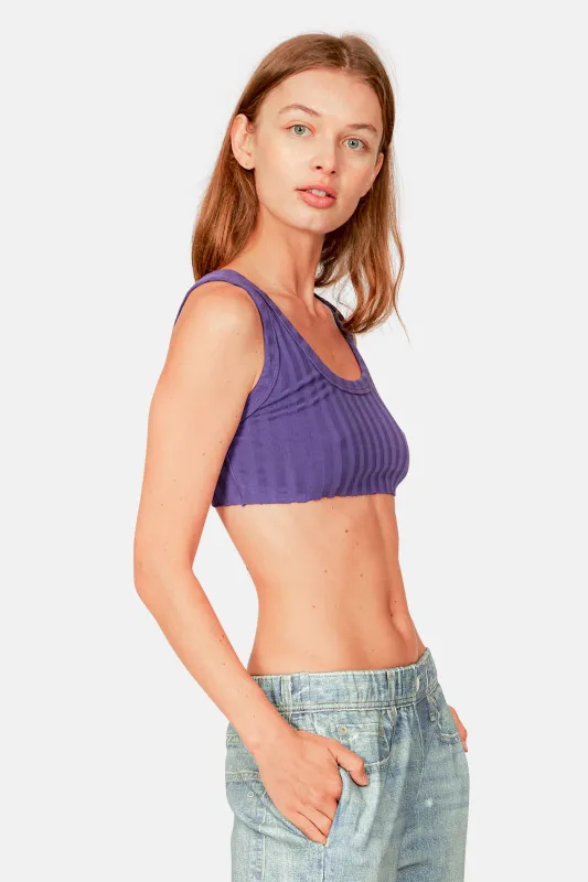 Capri Crop Tank Purple sold by Blue & Cream