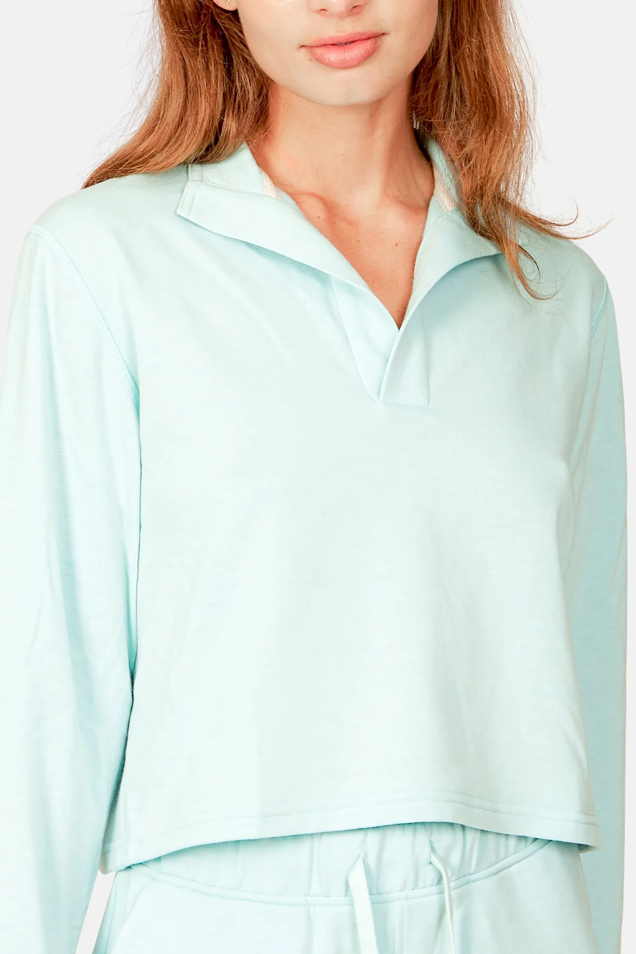 Charlie Cropped Pop Collar Seaglass sold by Blue & Cream product image thumbnail 4