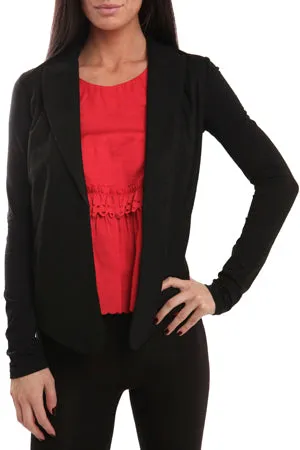 Alexander Wang Tattered Leather Jacket Combo Black sold by Blue & Cream