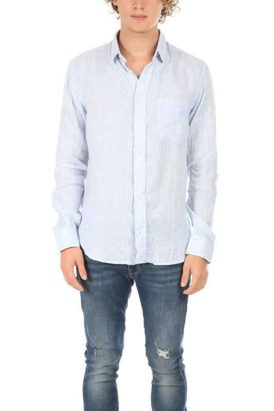 Blue&Cream Linen Button Down sold by Blue & Cream