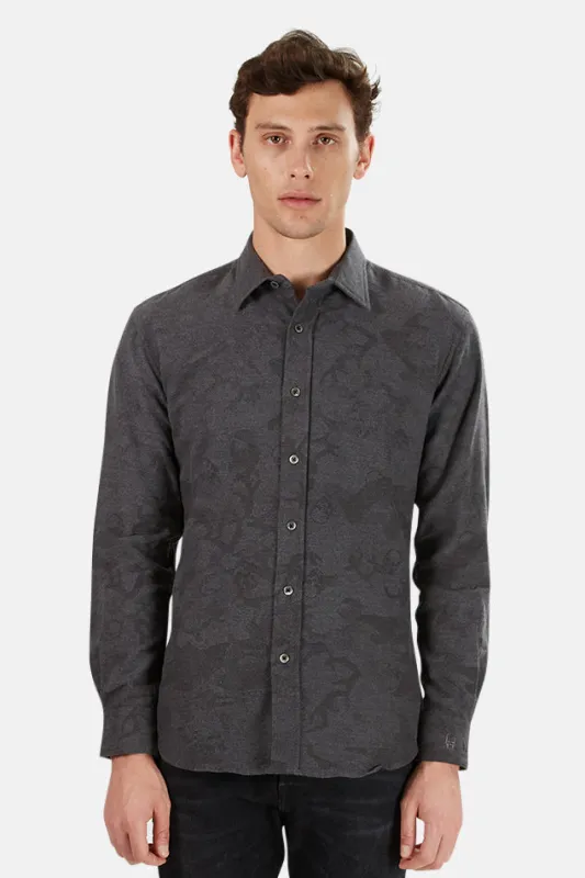 Lucien Pellat-Finet Skull Jacquard Shirt sold by Blue & Cream