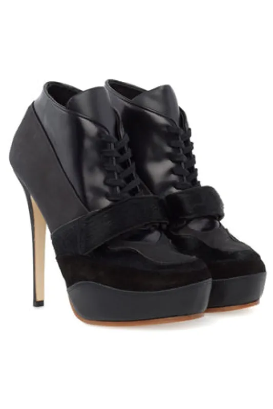 Acne Ace Leather Lace Up Bootie sold by Blue & Cream