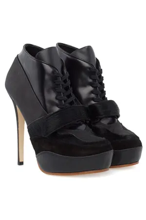 Acne Ace Leather Lace Up Bootie sold by Blue & Cream