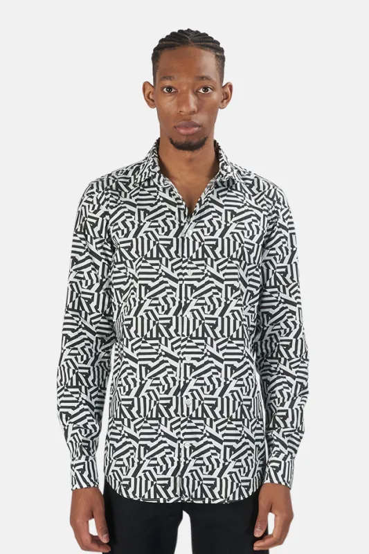 Richard James Dazzle Combo Shirt sold by Blue & Cream