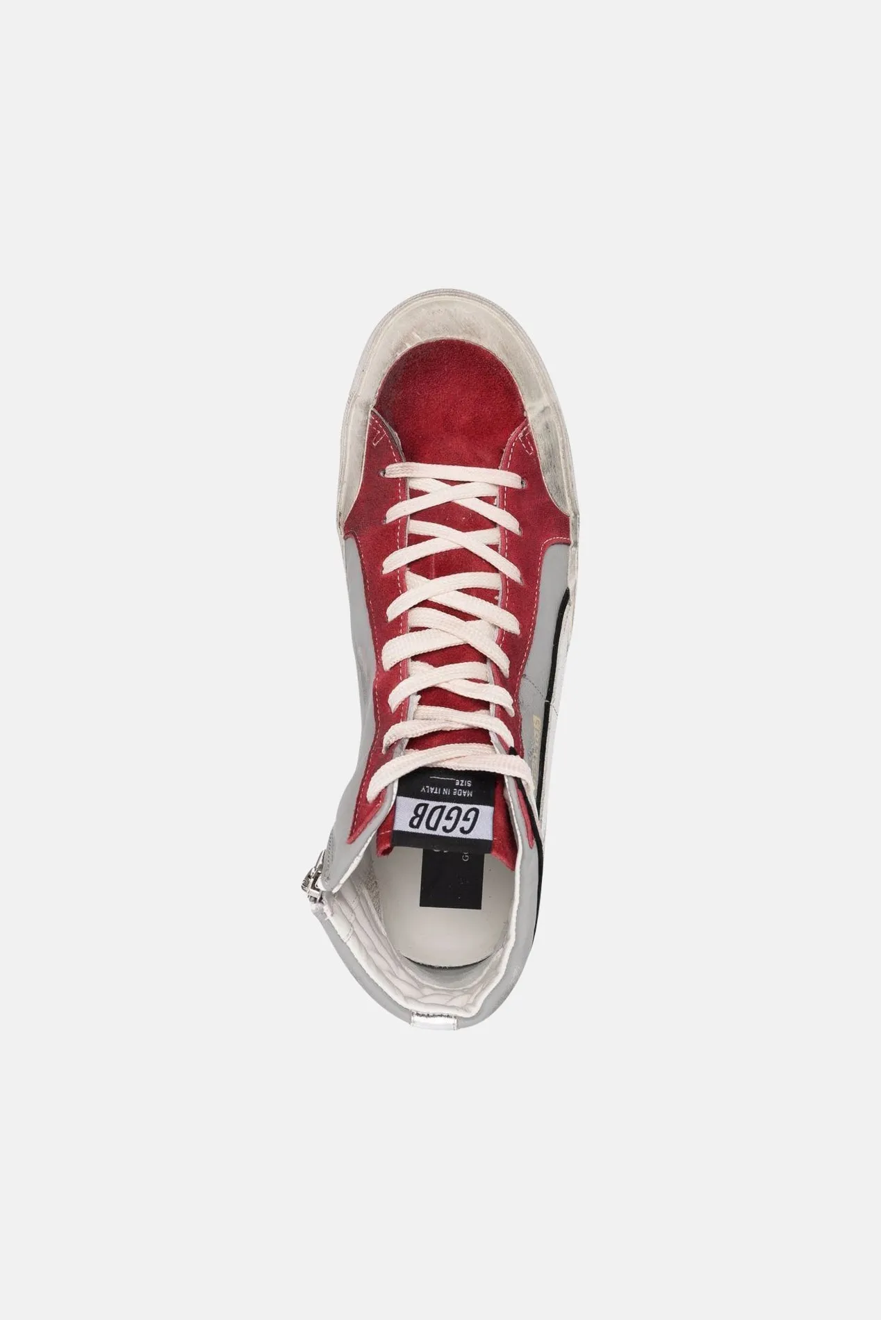 Men's Slide Sneakers Grey/Dark Red sold by Blue & Cream product image thumbnail 4