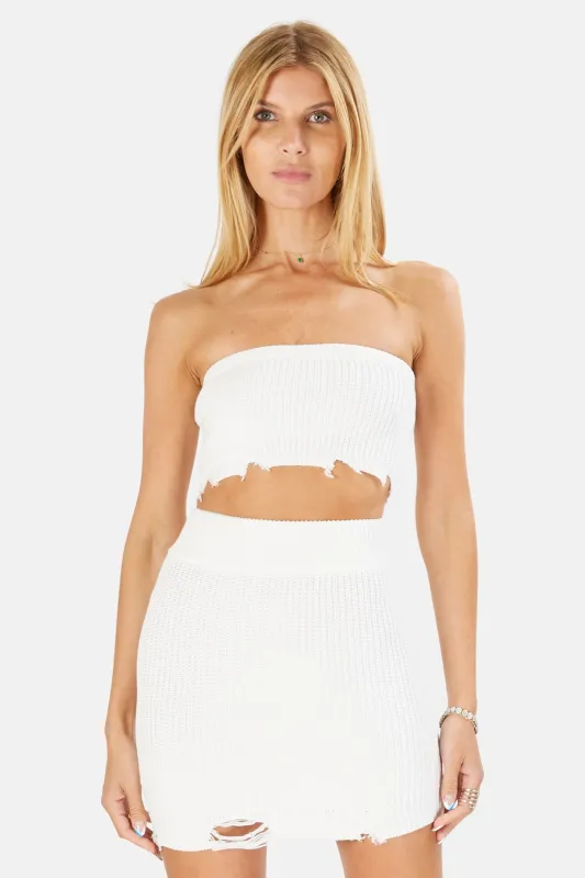 Lola Dress White sold by Blue & Cream