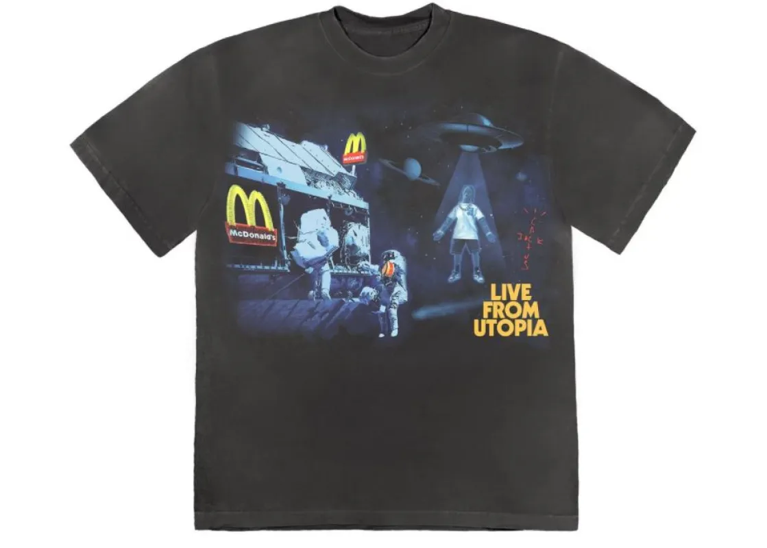 Tee McDonalds Space Tee Black sold by Blue & Cream