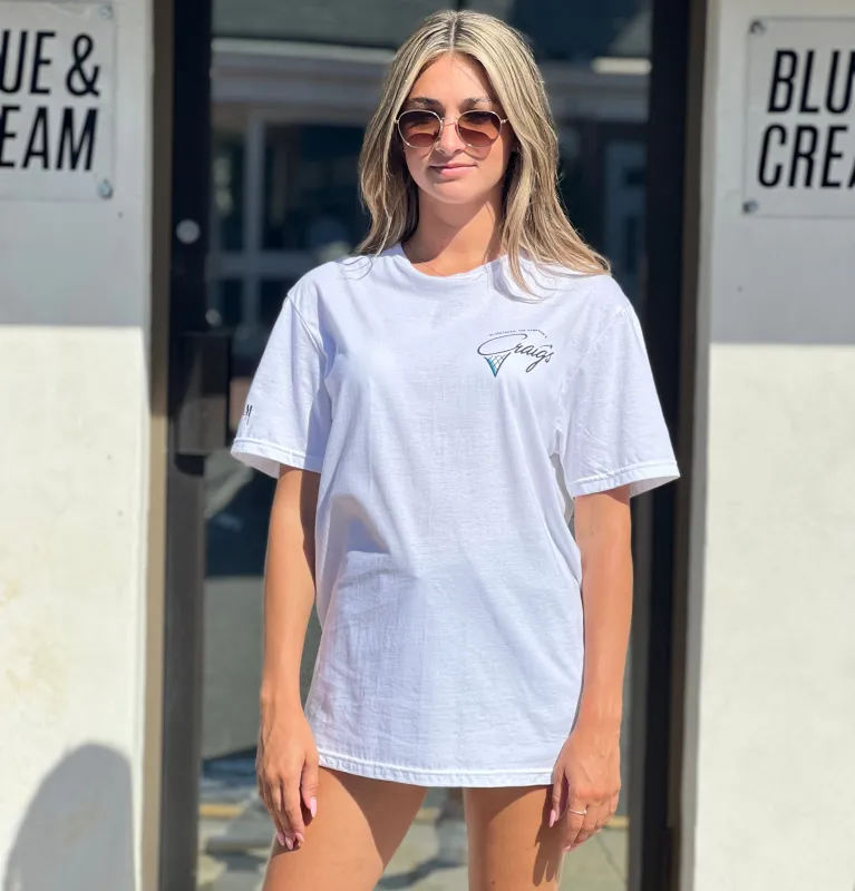 Craig's Ice Cream Tee White made by Blue & Cream