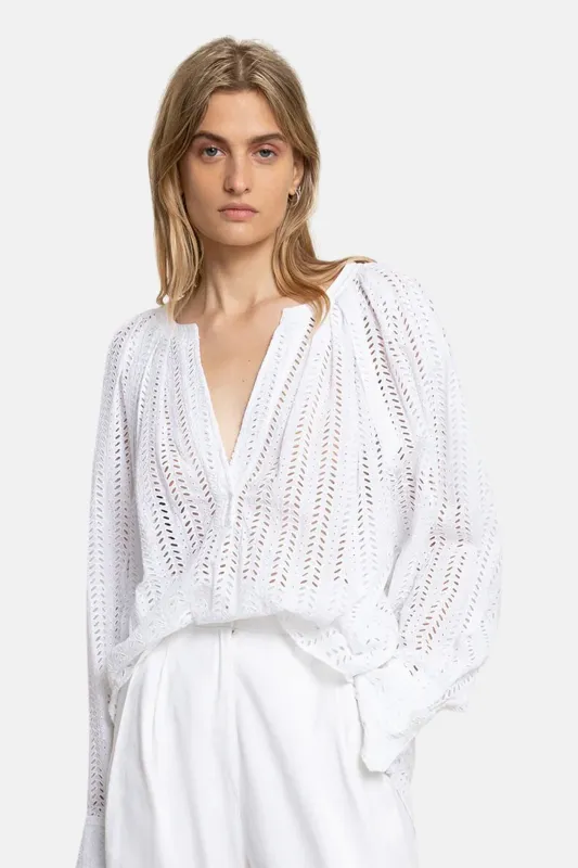 Nomad Top Off White sold by Blue & Cream