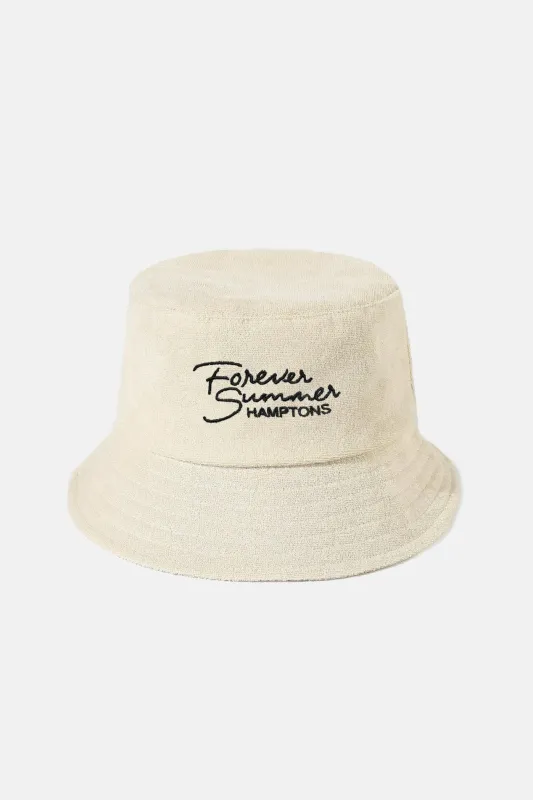 Forever Summer Bucket Hat Butter sold by Blue & Cream