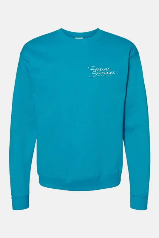 Forever Summer Crewneck Aqua sold by Blue & Cream