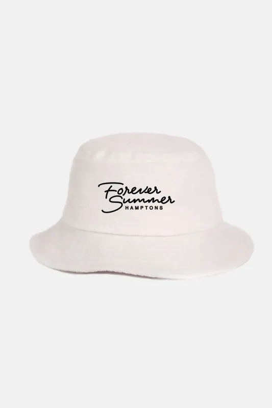 Forever Summer Bucket Hat White sold by Blue & Cream