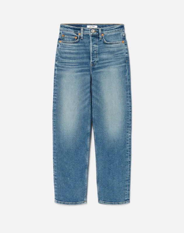 70s Stove Pipe Jean Western Blue made by Re/Done