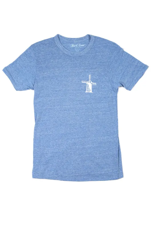 Windmill Crewneck Tee Faded Blue sold by Blue & Cream