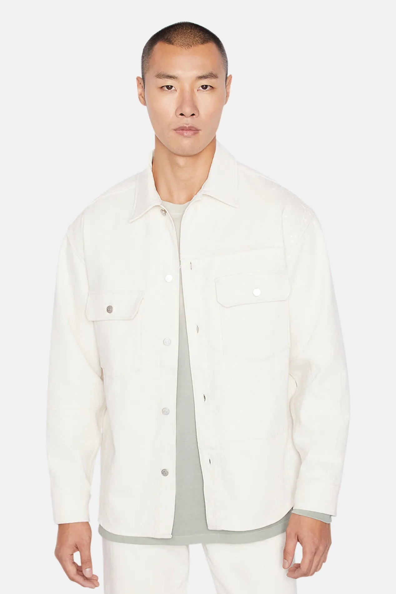 Modern Blocking Overshirt Natural sold by Blue & Cream product image thumbnail 2