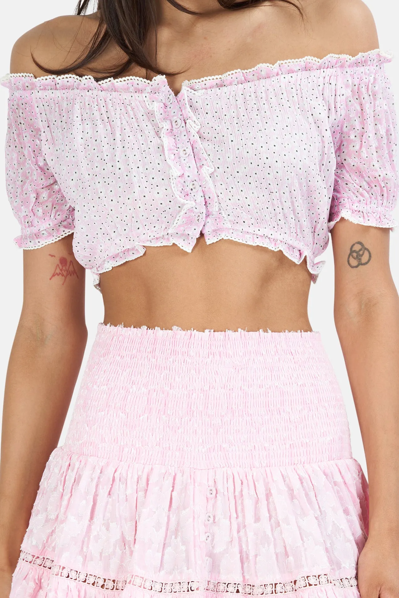 Cloe Flowers Top Pink sold by Blue & Cream product image thumbnail 4