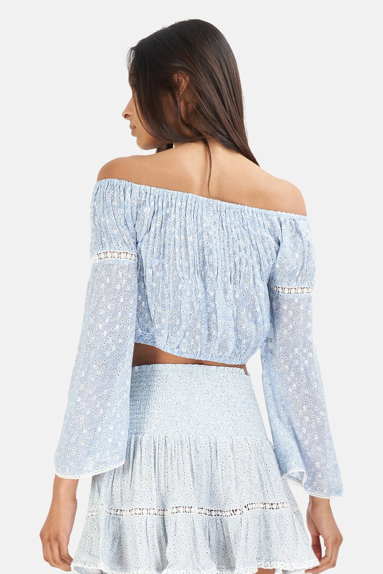 Bandol Flowers Top Azur sold by Blue & Cream product image thumbnail 3