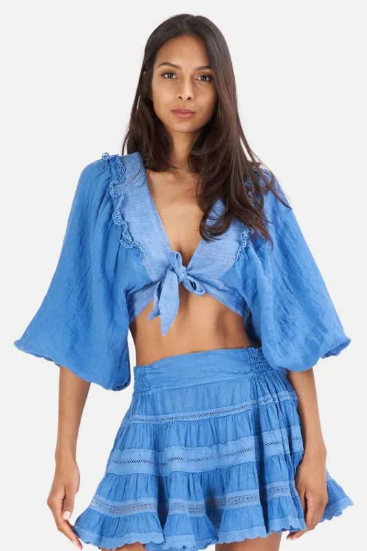 Camelia Top Blue sold by Blue & Cream